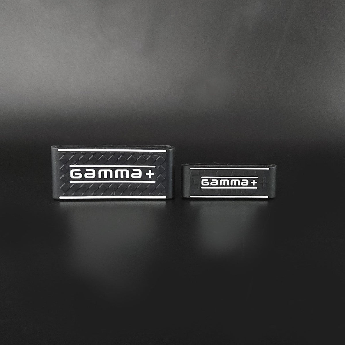 Gamma+ Clipper and Trimmer Grip Set (black with white logo) — CLIPRONS