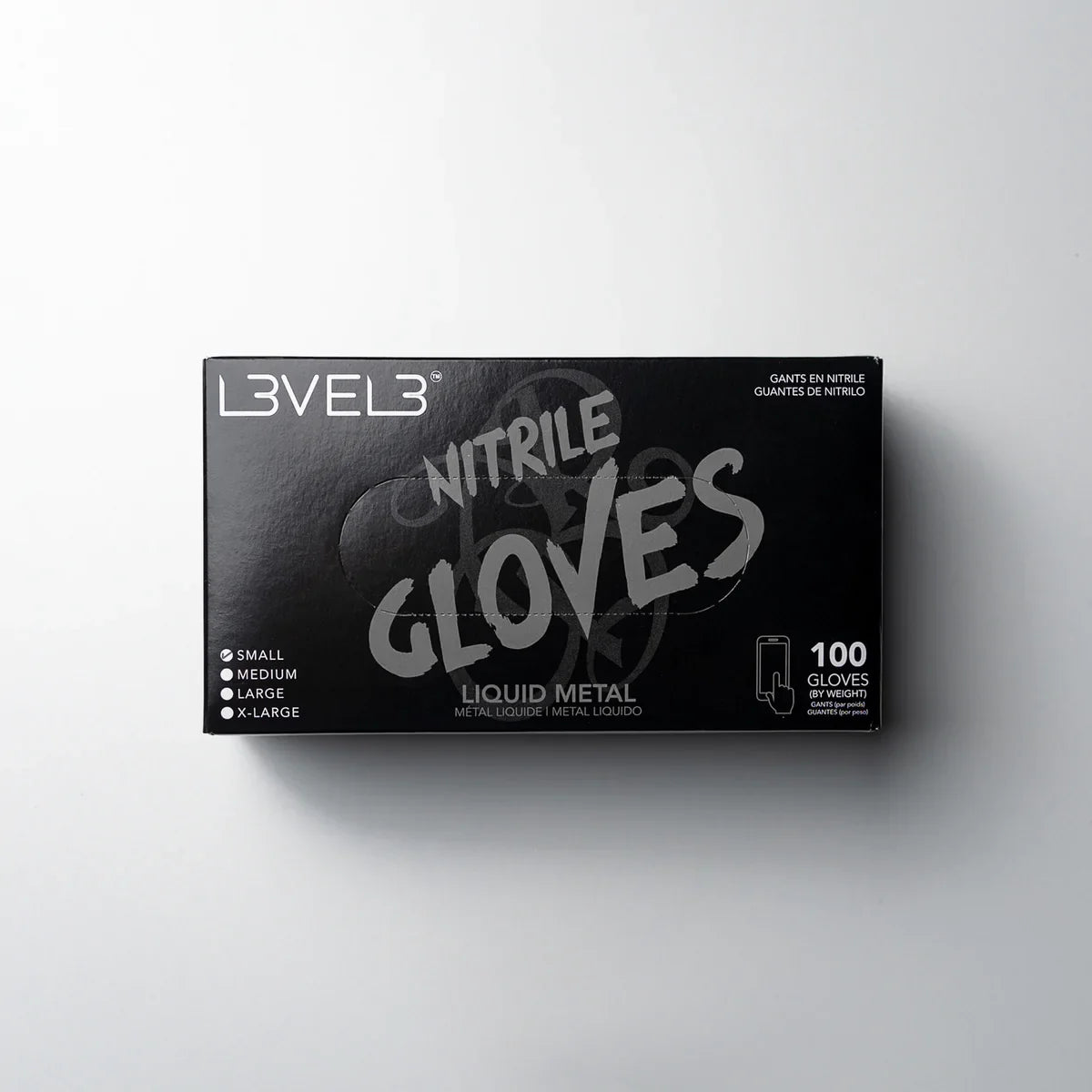L3VEL3 Nitrile Gloves Silver — CLIPRONS
