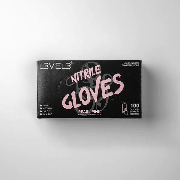 L3VEL3 Nitrile Gloves Pearl Pink — CLIPRONS
