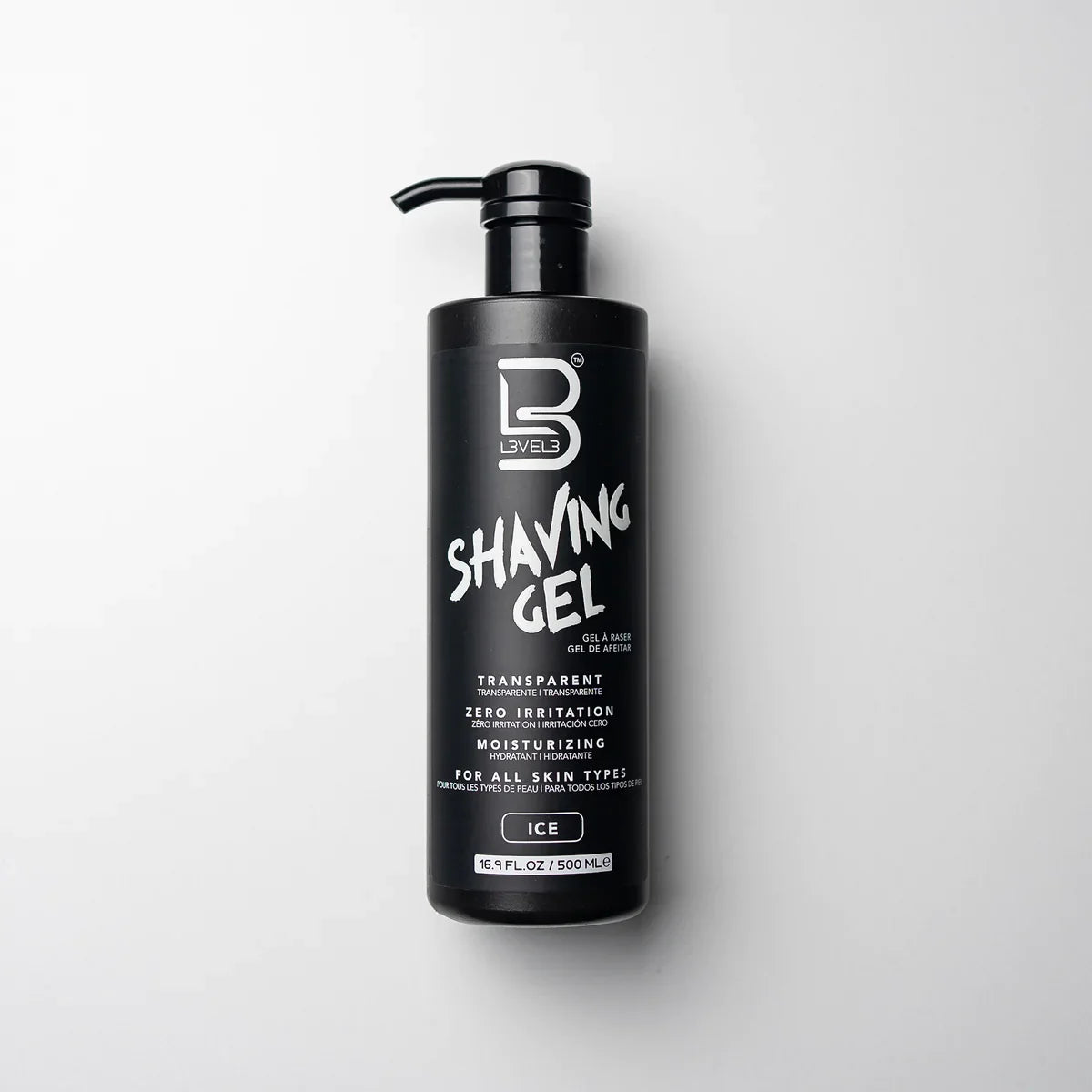 L3VEL3 Transparent Shaving Gel 500 ml — CLIPRONS
