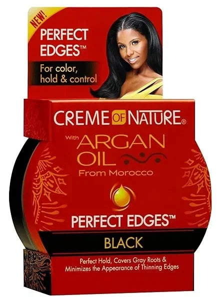 Creme Of Nature Argan Oil Perfect Edges Black 2.25 Ounce (6 Pack) — CLIPRONS