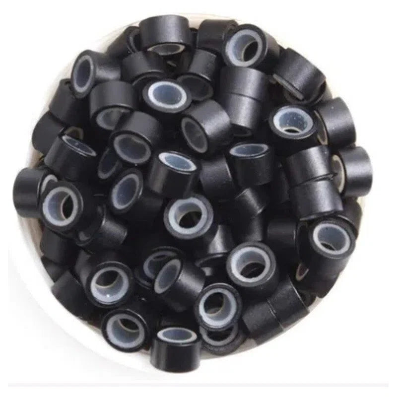 Eden 100pcs Silicone Lined Micro Rings - Black — CLIPRONS