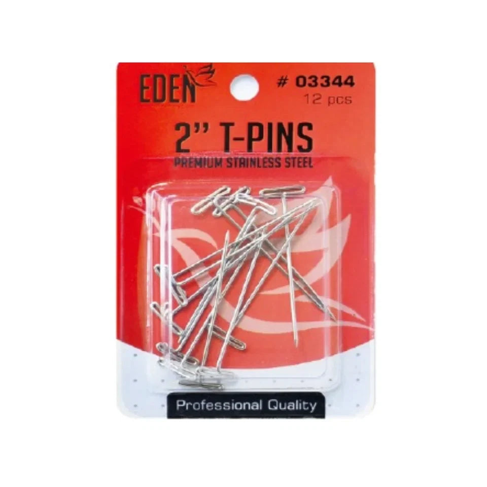 Eden 2'' Premium Stainless Steel T-Pins – 12pcs — CLIPRONS