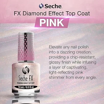 Seche FX Diamond Effect Top Coat pink — CLIPRONS