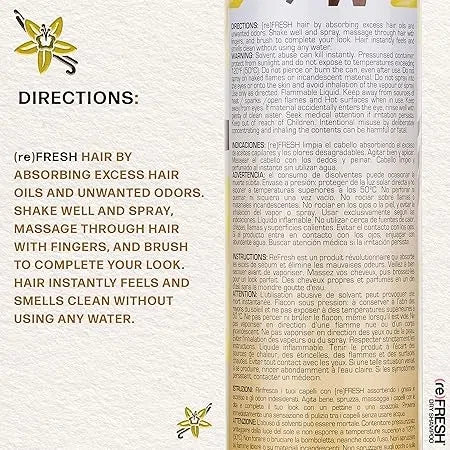 re(FRESH) Sweet Vanilla Dry Shampoo — CLIPRONS