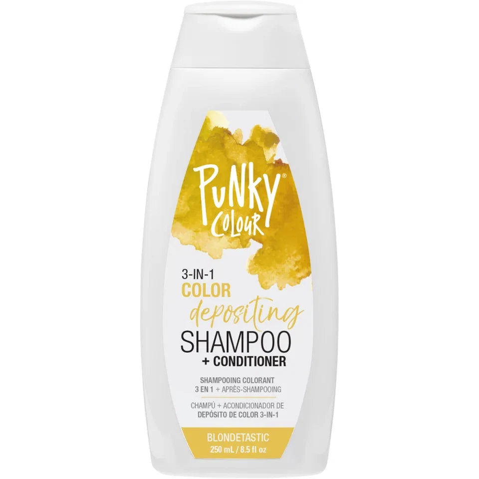 Punky 3-in-1 Color Depositing Shampoo-Conditioner Blondetastic — CLIPRONS