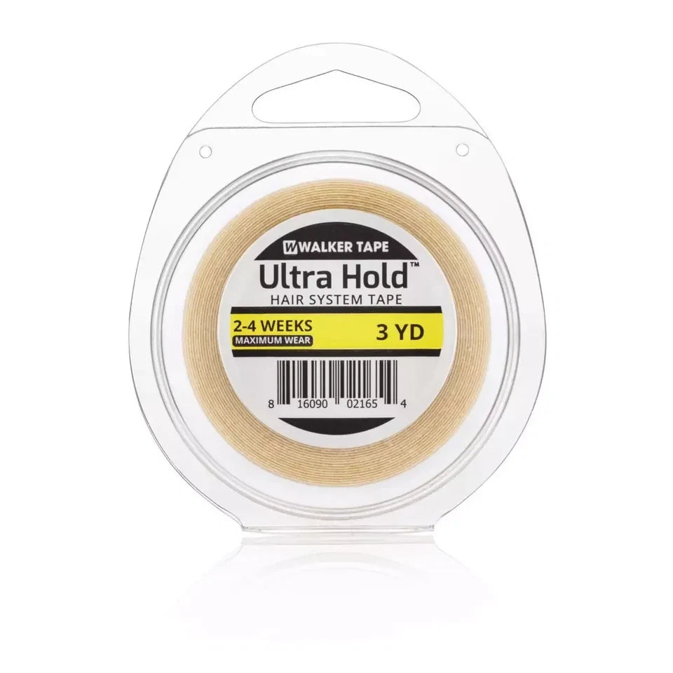 Ultra Hold Tape 1" X 3 Yard Roll Lace Wig Hair System Extensions ~Walker Tape Co — CLIPRONS