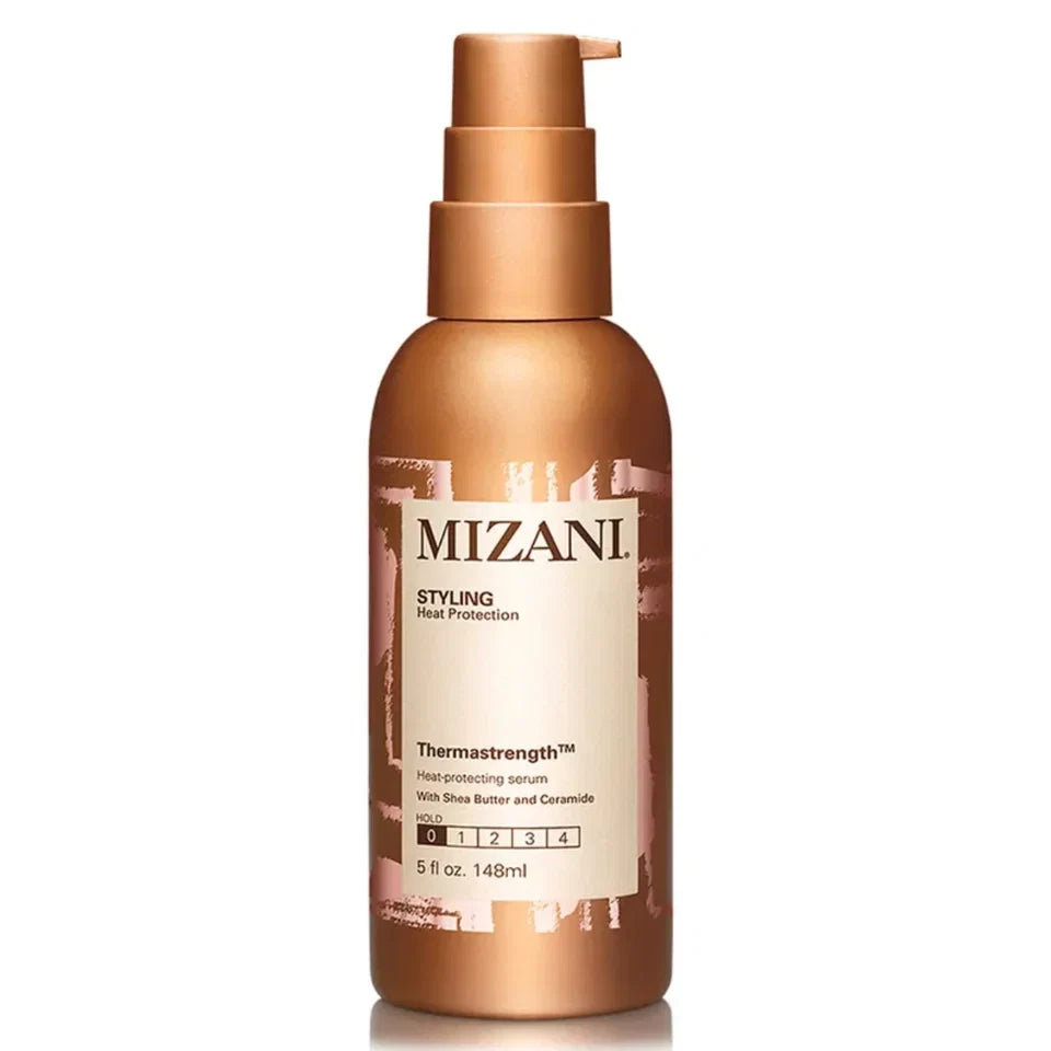 Mizani Thermastrength Heat Protecting Serum | Protects Hair From Heat Damage | with Shea Butter | for Curly Hair | 5 Fl Oz — CLIPRONS