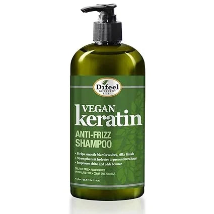 Difeel Vegan Keratin Anti-Frizz Shampoo - 1000ml — CLIPRONS