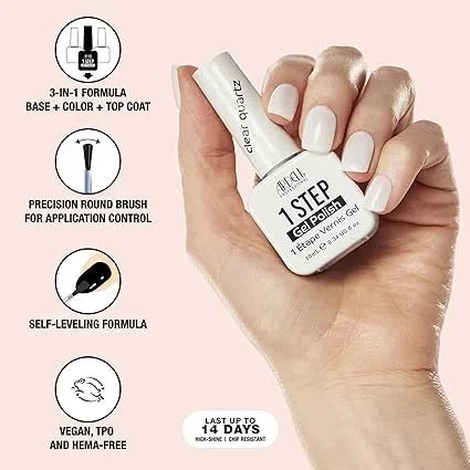 Ardell 1 Step Gel Polish Clear Quartz — CLIPRONS
