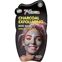 7th Heaven Charcoal Exfoliating Mud Mask with Glycolic Acid – 15 g — CLIPRONS