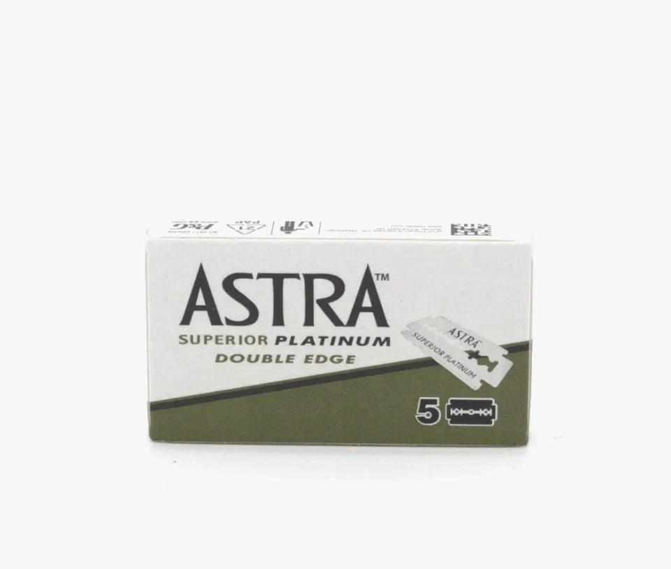 ASTRA Superior Platinum Double Edge (DE) Razor Blades 5 Blades — CLIPRONS