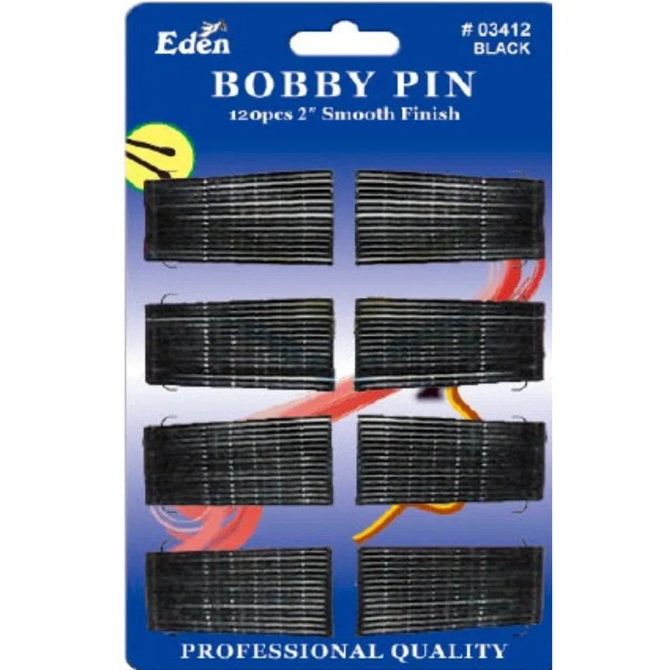 EDEN 120 Pack U-Shaped Hair Pins 6 cm Black Bobby Pins — CLIPRONS