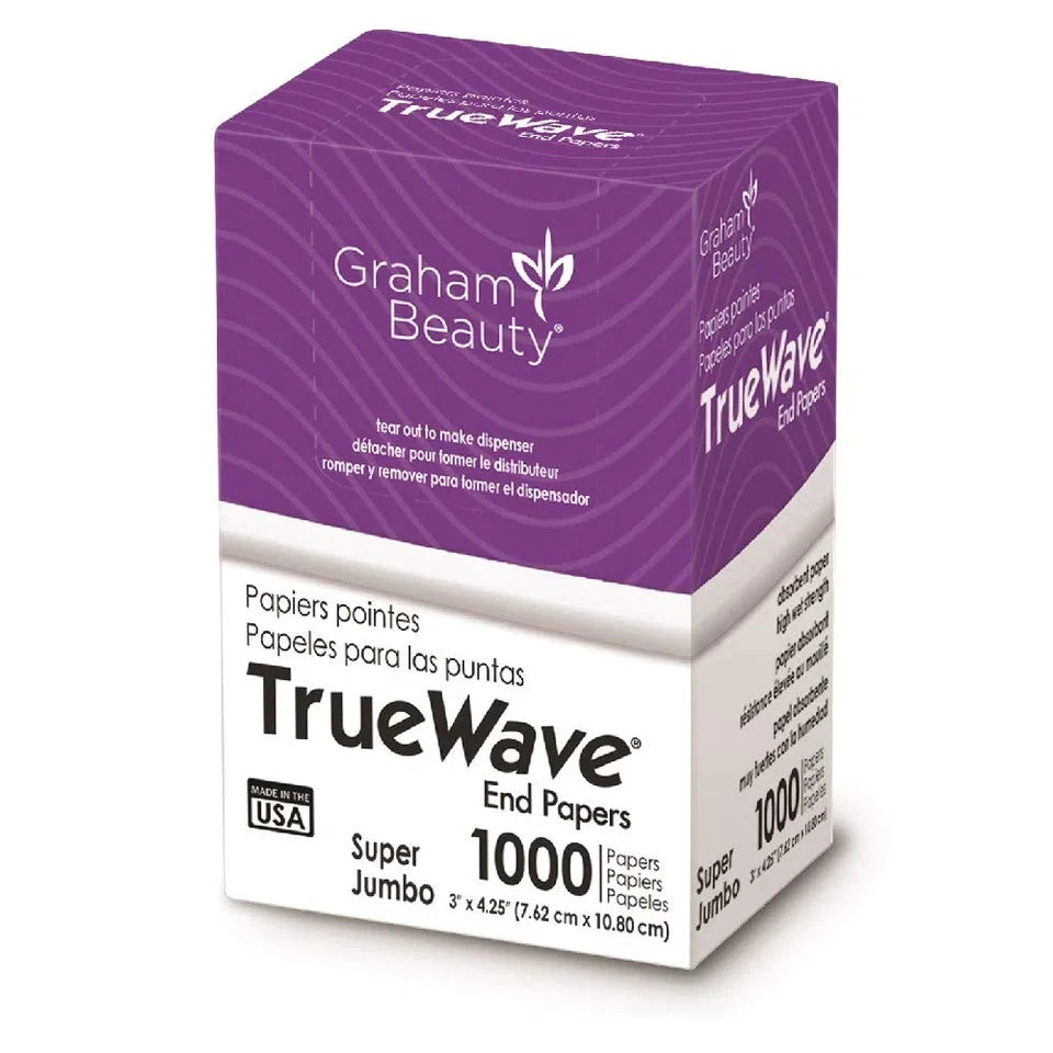 Graham Beauty Salon Truewave Jumbo End Paper 1000 Pack - HC-26067 Pack of 2 — CLIPRONS