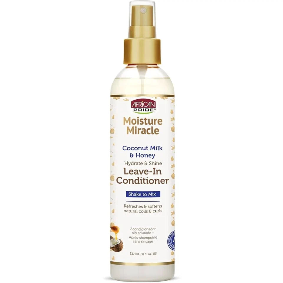 African Pride Moisture Miracle Coconut Milk & Honey Leave In Conditioner — CLIPRONS