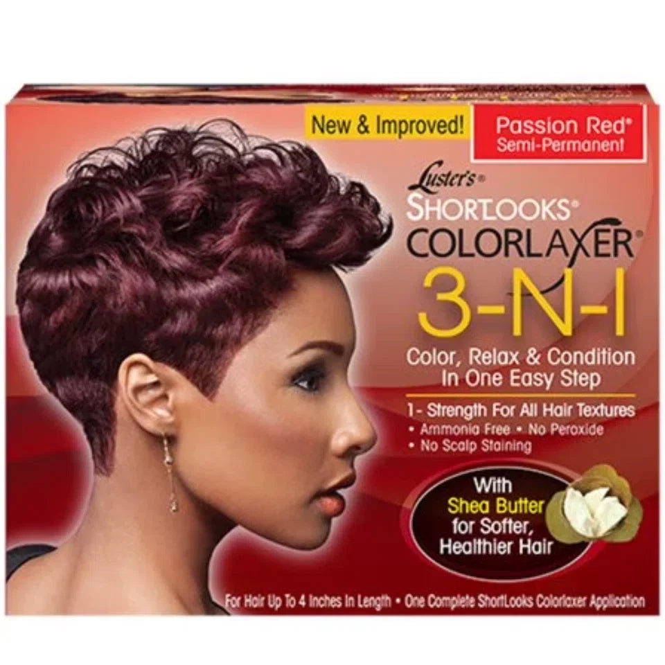 Luster's Shortlooks Color Relaxer 3-n-1 Red, 1count — CLIPRONS