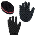 Hair Sponge Gloves 2Pcs Gloves for Hair Wave Hair Elderly — CLIPRONS