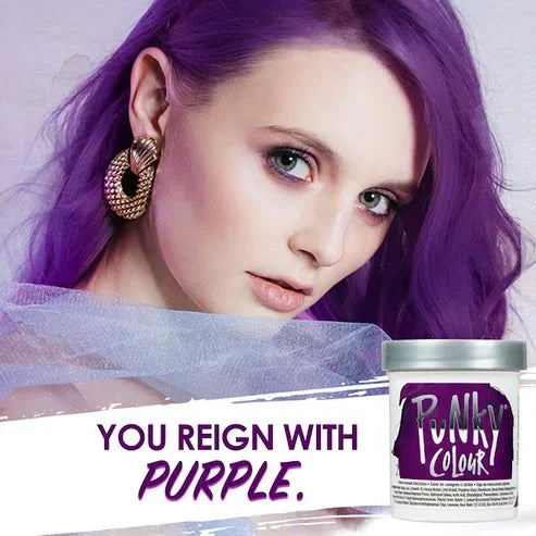 Punky Colour Semi-Permanent Conditioning Hair Color Purple — CLIPRONS