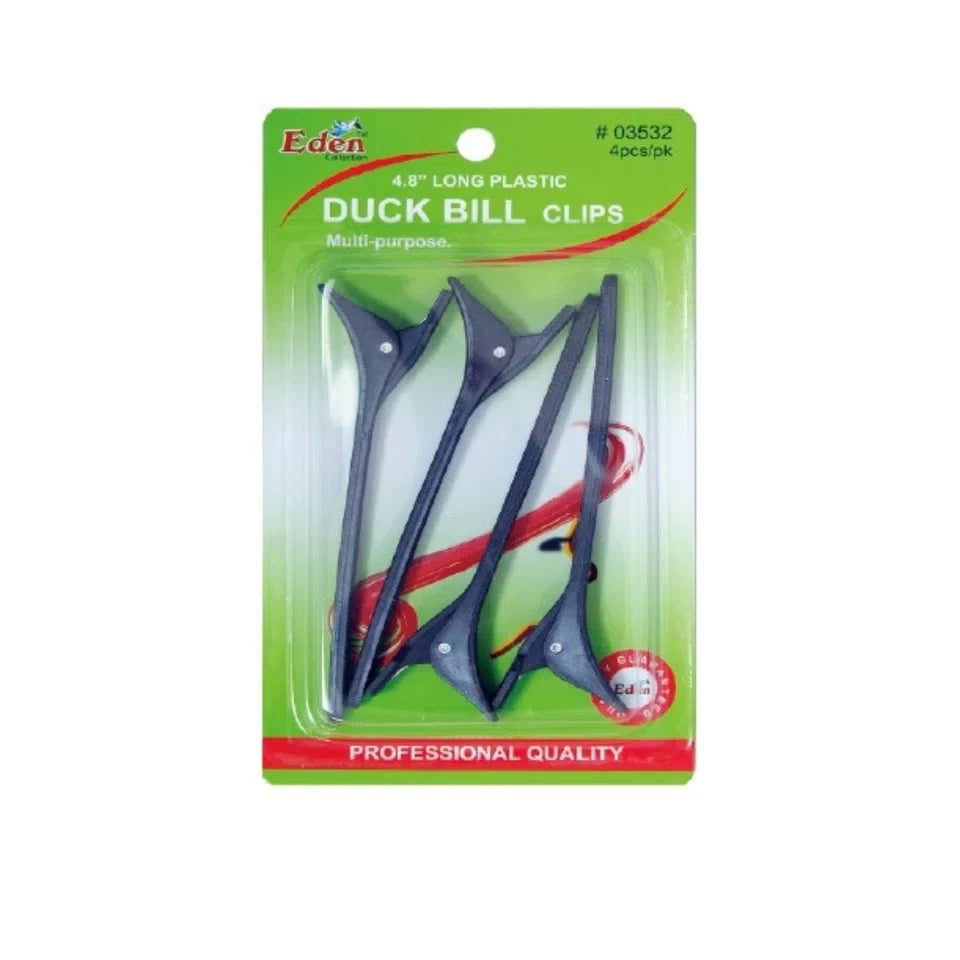 Eden 4.8" Long Plastic Duck Bill Clips - 4pcs — CLIPRONS