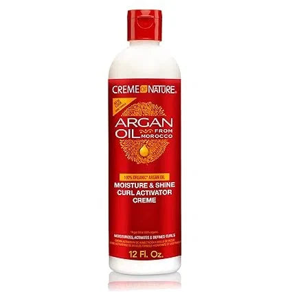 Creme of Nature Moisture & Shine Curl Activator Creme, Defines & Smooths Curls, Anti-Frizz, Hydrating Formula with Argan Oil from Morocco, 12 oz — CLIPRONS