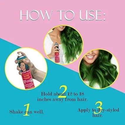 Jerome Russell Temp'ry Hair Color Spray Green — CLIPRONS