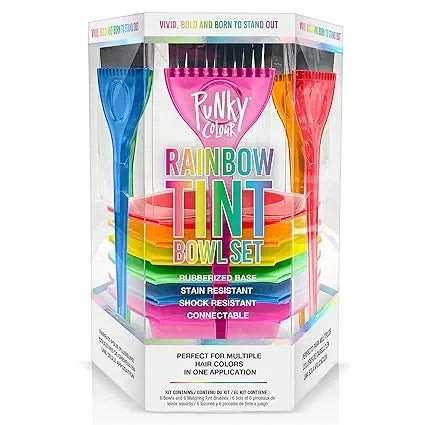 Small Hair Coloring Dye Mixing Tint Bowls and Brush Kit Set of 7 — CLIPRONS