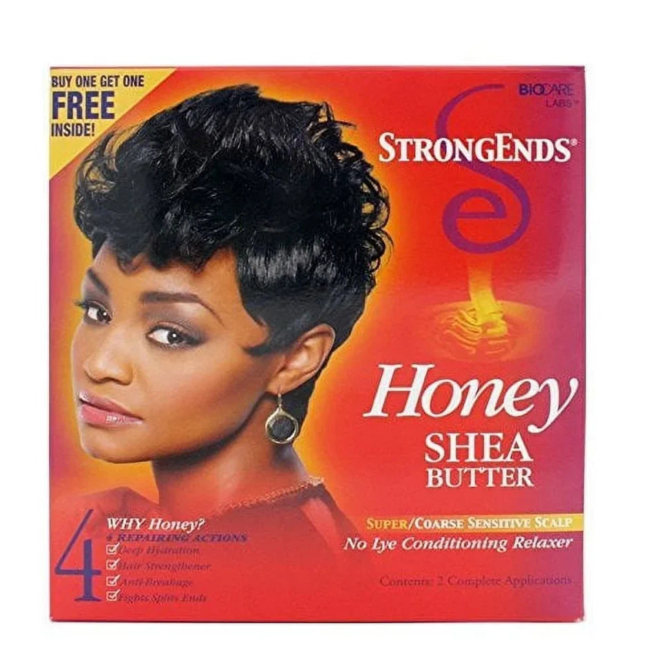 Biocare Strongends Relaxer for Coarse Hair with Honey and Shea Butter for Hair Moisturizer — CLIPRONS