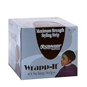 Graham Wrapp-it Styling Strips for Natural Hair Wrap and Molded Styles by Graham Beauty (40 Strips). — CLIPRONS