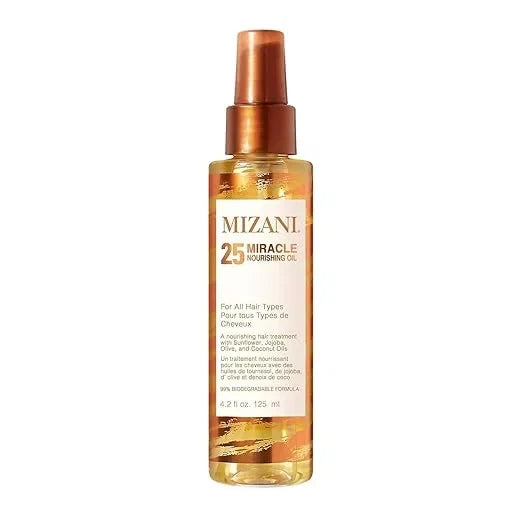 Mizani 25 Miracle Nourishing Hair Oil - for Curly Hair with Coconut Oil & Jojoba Oil, Adds Shine, Anti Frizz, Lighweight, Non-Greasy, Silicone-Free, Paraben-Free — CLIPRONS
