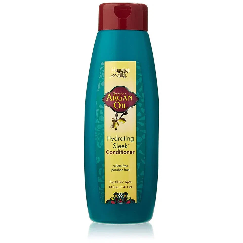 Hawaiian Silky Argan Oil Hydrating Sleek Conditioner, 14 oz (Pack of 3) — CLIPRONS