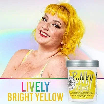 Punky Colour Semi-Permanent Conditioning Hair Color Bright Yellow — CLIPRONS
