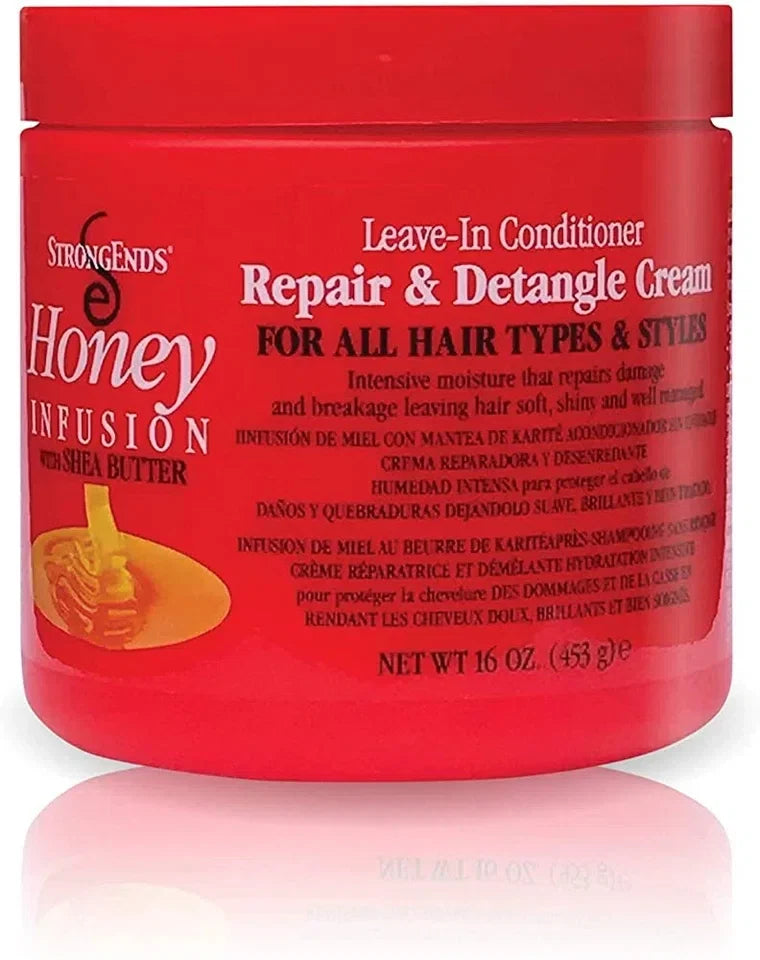 Strong Ends Leave-In Conditioner Repair & Detangle Cream Honey Infusion with Shea Butter (16 oz) — CLIPRONS