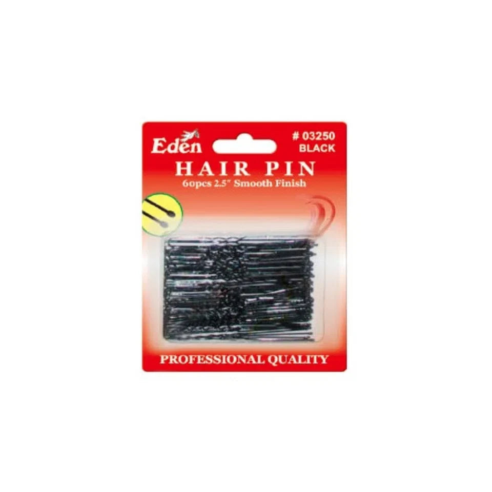 Eden Black 2.5'' Smooth Finish Hair Pins - 60pcs — CLIPRONS