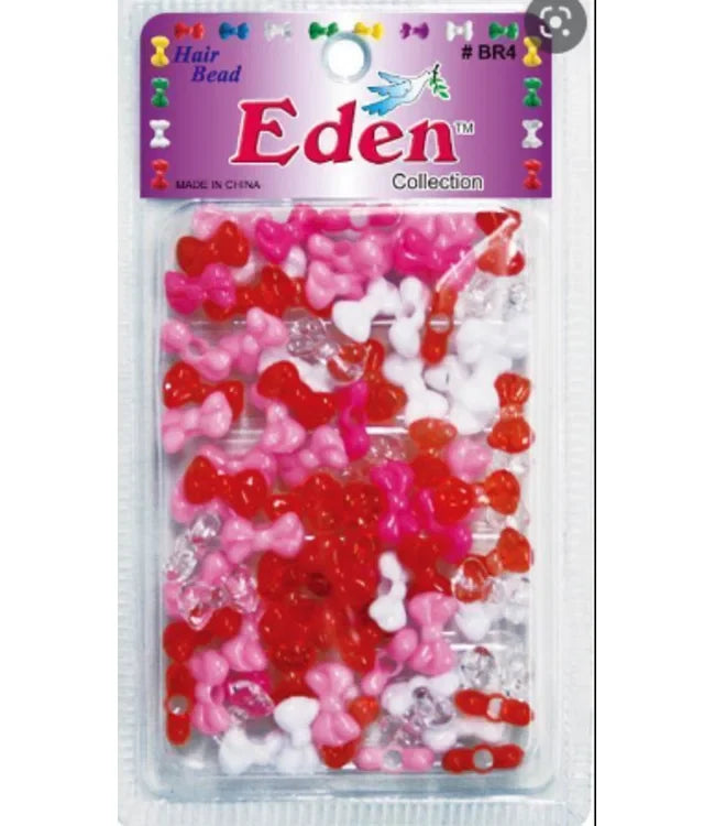 Eden Four Bow Tie Hair Beads – Pink Mix — CLIPRONS