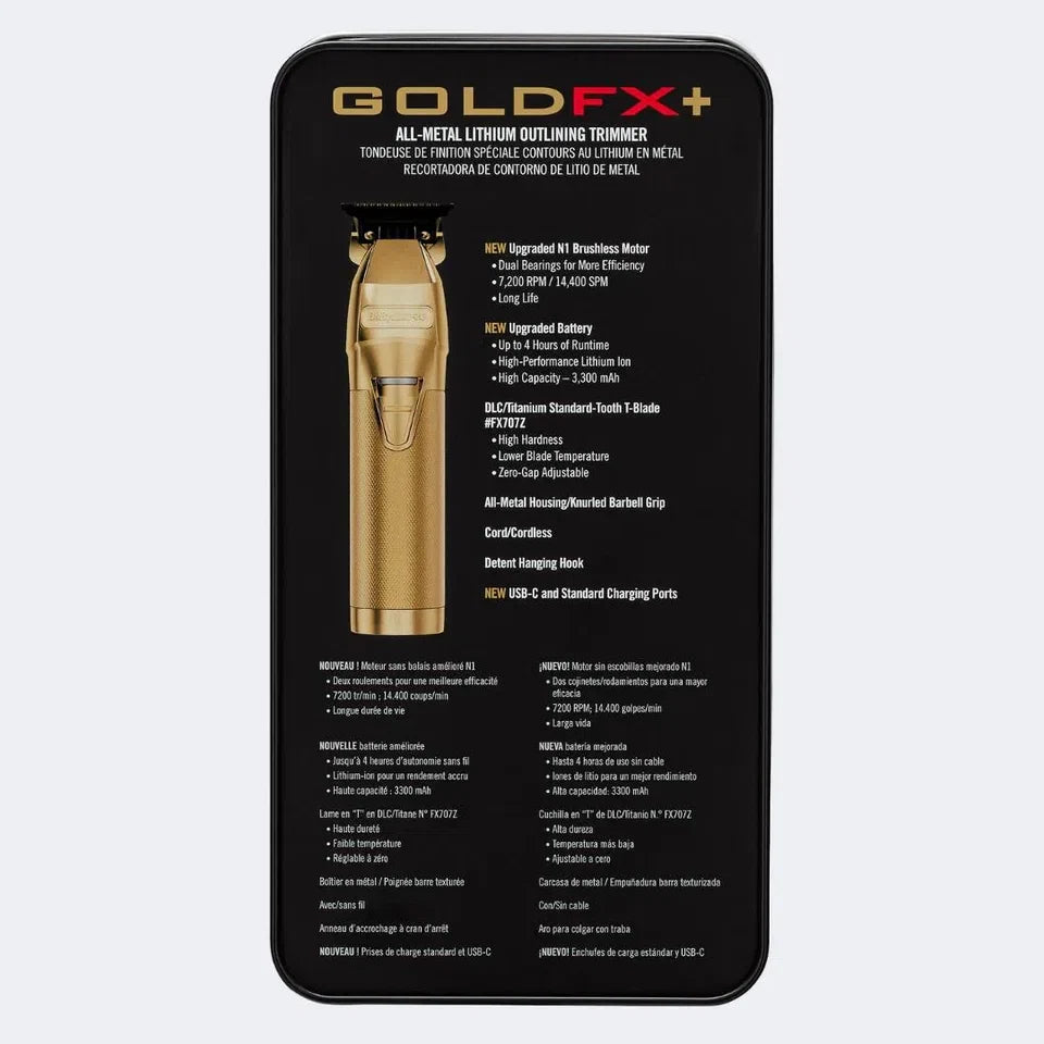 BaBylissPRO GoldFX+ Skeleton Metal Trimmer — CLIPRONS