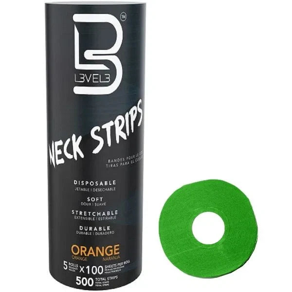 L3VEL3 Neck strips / Rolls - Orange 500 strips — CLIPRONS