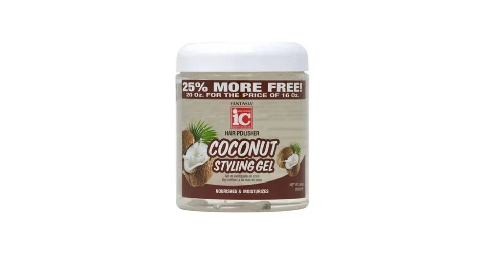 Fantasia Ic Coconut Styling Gel Nourish and Moisturize, 20 Ounce — CLIPRONS