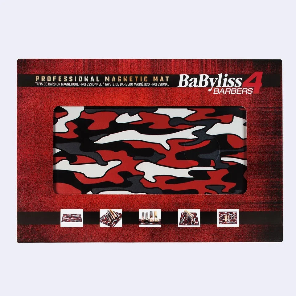 BaBylissPRO Red Camo Magnetic Strip Barber Mat — CLIPRONS