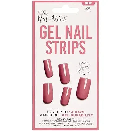 Ardell Nail Addict Gel Nail Strips Wild Roses — CLIPRONS