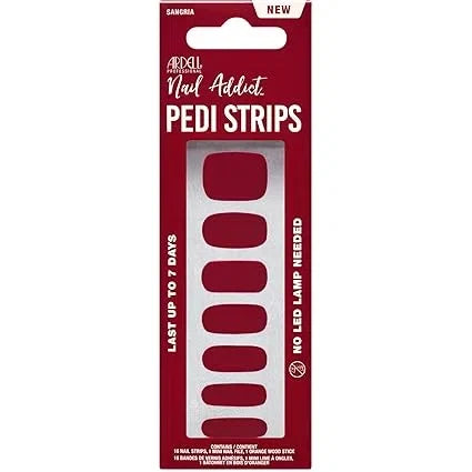 Ardell Nail Addict Pedi Strips Sangria — CLIPRONS