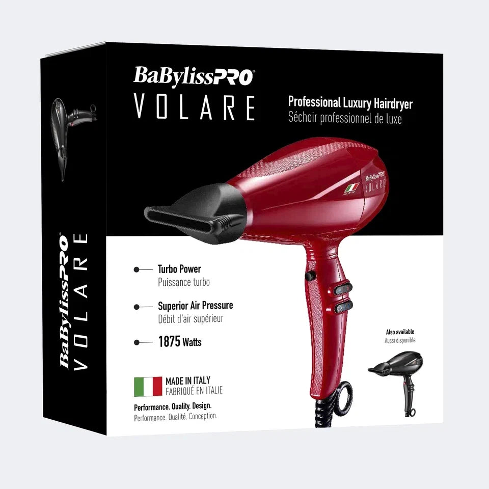 BaBylissPRO Volare Hairdryer Red — CLIPRONS