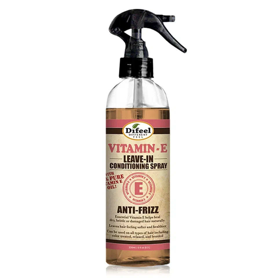 Difeel Anti-Frizz Leave-In Conditioning Spray with 100% Pure Vitamin E Oil - 177ml — CLIPRONS