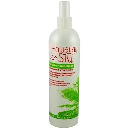 Hawaiian Silky moisturizing and sheen spray, White, 16 Fl Ounce — CLIPRONS