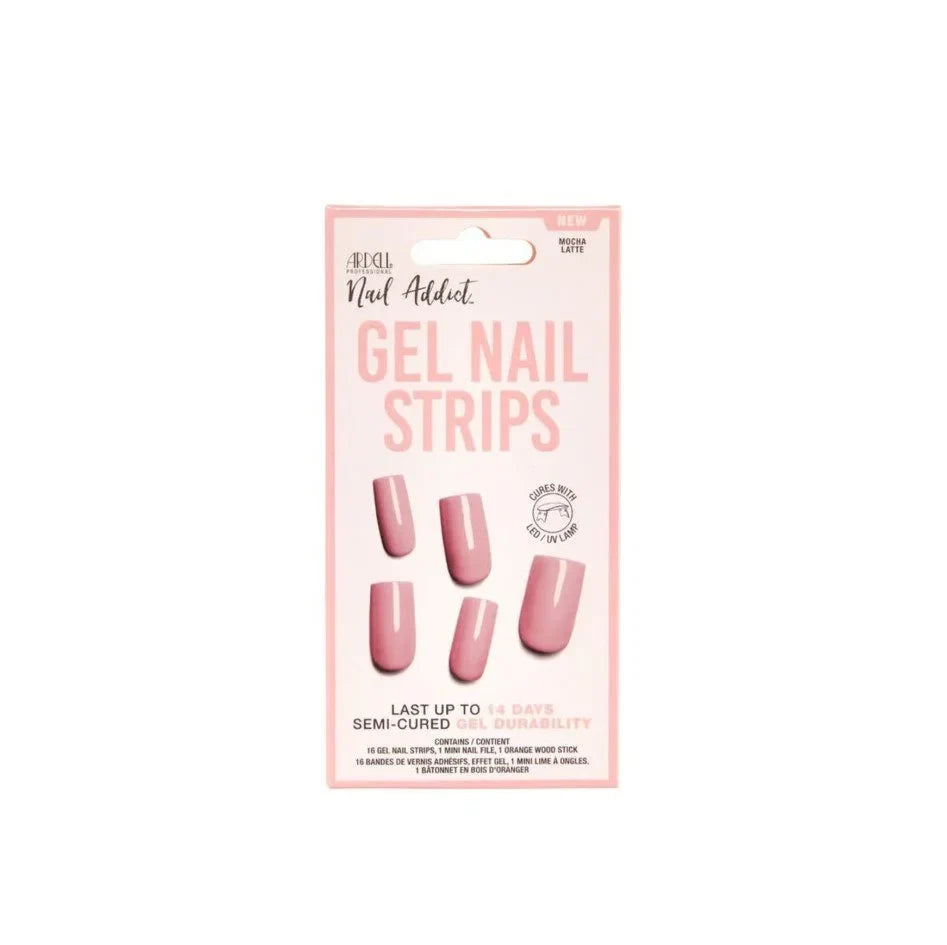 Ardell Nail Addict Gel Nail Strips Mocha Latte — CLIPRONS