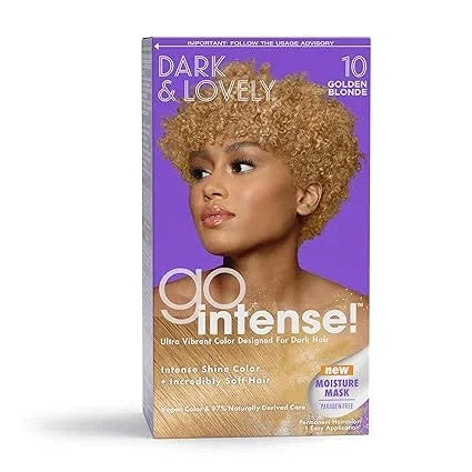 SoftSheen-Carson Dark and Lovely Ultra Vibrant Permanent Hair Color Go Intense Hair Dye with Olive Oil for Shine and Softness, Golden Blonde — CLIPRONS