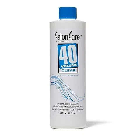Salon Care 40 Volume Clear Developer, Maximum Lift, Stabilized Formula for Consistent, Predictable Results, Superior Gray Coverage, 16 Ounce — CLIPRONS