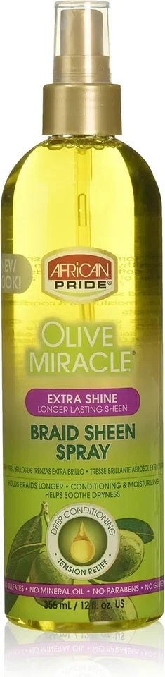 African Pride Braid Sheen Spray Extra Shine 355 ml — CLIPRONS