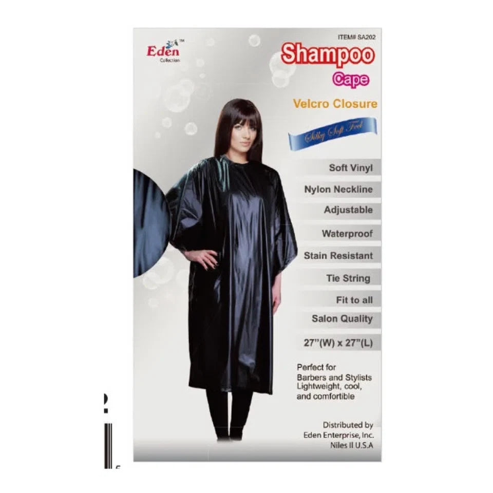 Eden Adjustable Waterproof Shampoo Cape – Black — CLIPRONS