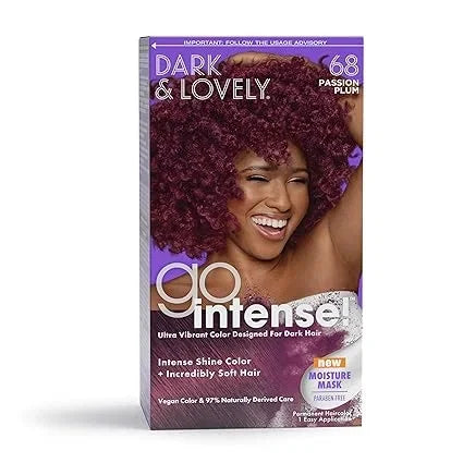 SoftSheen-Carson Dark and Lovely Ultra Vibrant Permanent Hair Color, Go Intense Hair Dye with Olive Oil for Shine and Softness, Passion Plum — CLIPRONS