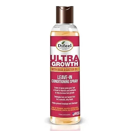 Difeel Ultra Growth Basil & Castor Hair Oil Leave-In Conditioning Spray - 177ml — CLIPRONS